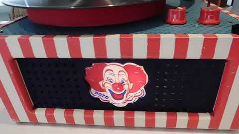 Capitol Records BOZO record player playing a 78 RPM record