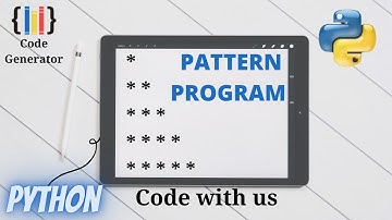 Half Pyramid  Pattern Program in Python | Python for Beginners | Code Generator | CG.