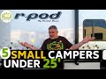 5 Small Camper Trailers Under 25 Feet with Bathrooms!