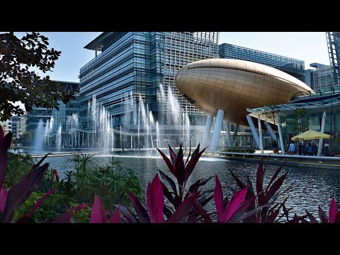 Hong Kong Science Park — Water fountain Light show #sciencepark #hongkong #amazing