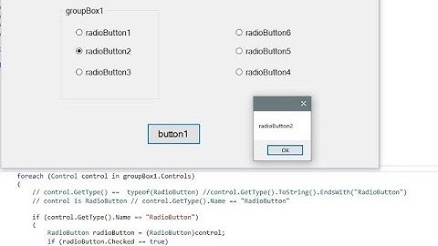 CSharp - WindowsForms - Get checked RadioButton in GroupBox