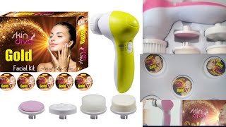 Meesho Facial Kit With Face Massager ₹320/Skin Diva Gold Facial Kit/@sudhasworld screenshot 5