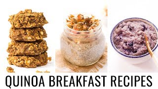 EASY & VEGAN QUINOA BREAKFAST RECIPES | perfect recipes for on-the-go