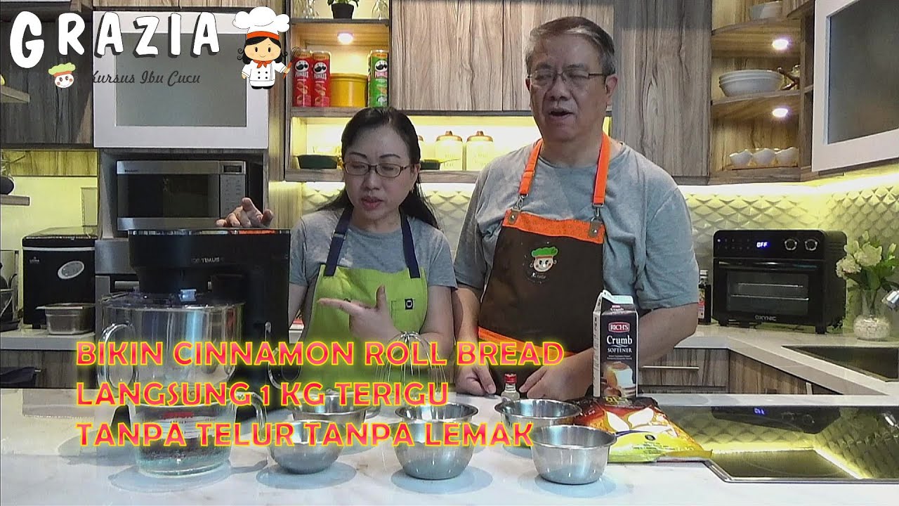 GRAZIA -- Oxynic Optimus II 7 Ltr planetary mixer bikin Cinnamon Roll LANGSUNG TERIGU KERING 1 KG