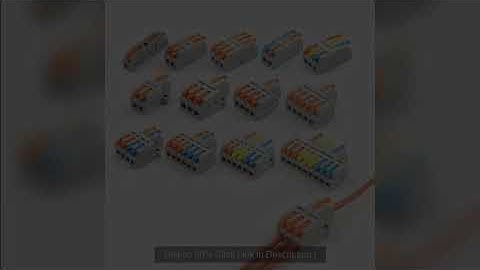 Mini Quick Wire Conductor Connector Universal Compact 2/3 Pin Splicing Push-inTerminal Block 1 in mu