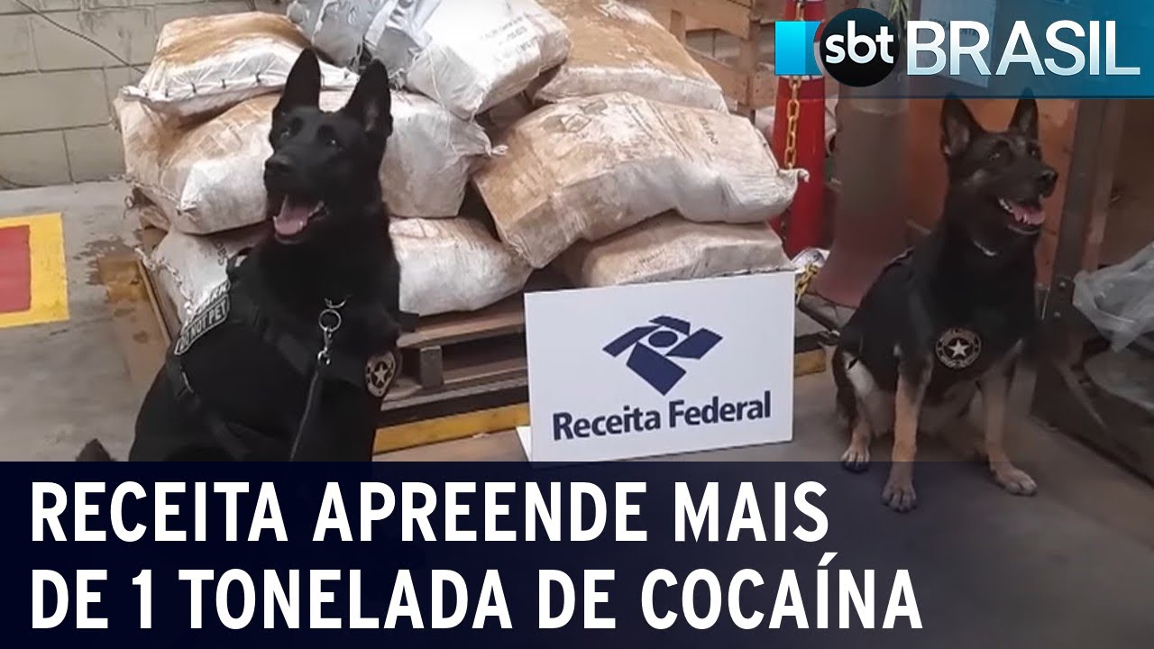 Receita Federal apreende mais de 1 tonelada de cocaína | SBT Brasil (08/03/22)