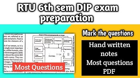 RTU 6th sem DIP exam most questions 2022😱 | RTU most questions 😉| RTU latest update