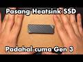 Pasang Heatsink di SSD biar adem - PC Update Vlog