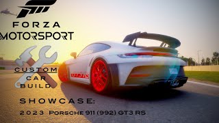 SHOWCASE: 2023 Porsche 911 (992) GT3 RS | Forza Motorsport - Custom Car Build [GERMAN]