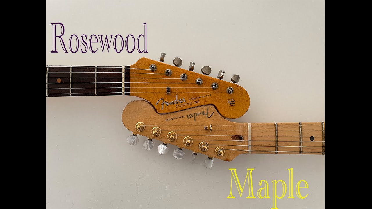 FENDER MAPLE VS ROSEWOOD FINGERBOARD YouTube