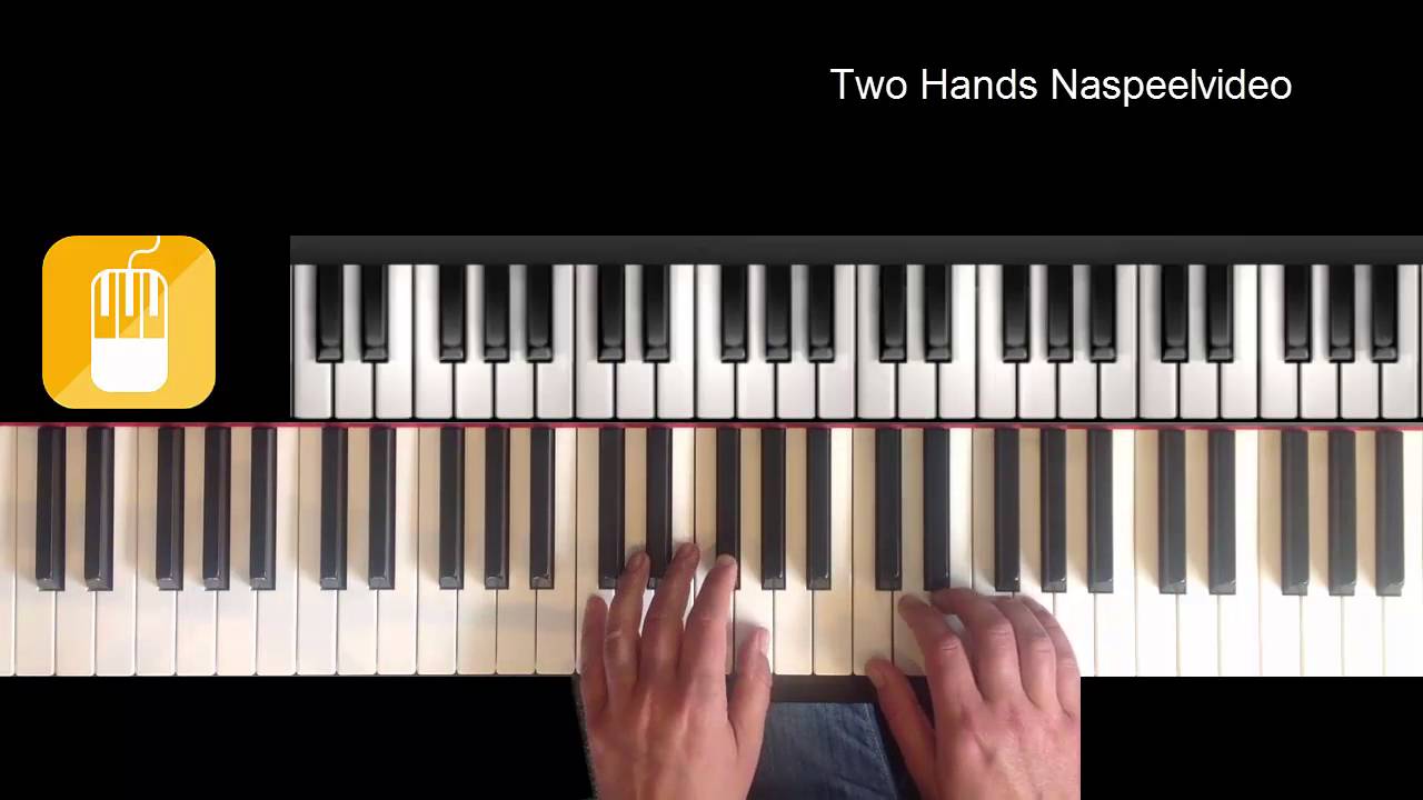 Onwijs Eenvoudig pianostukje met beiden handen leren spelen - YouTube VH-49