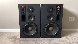 JBL Studio Monitor Series 3 Way Vintage Home Standing Speakers -