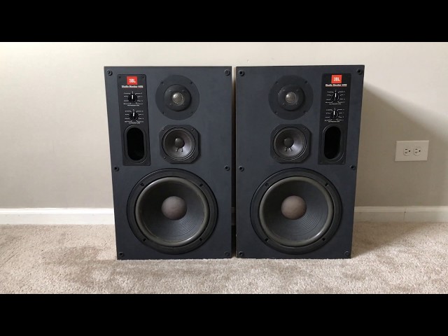 JBL Studio Monitor Series 3 Way Vintage Home Standing Speakers -
