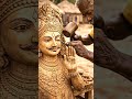 Incredible Wood Carving – Khatu Shyam Baba Murti Making Process 🙏#woodworking #shorts #woodwork