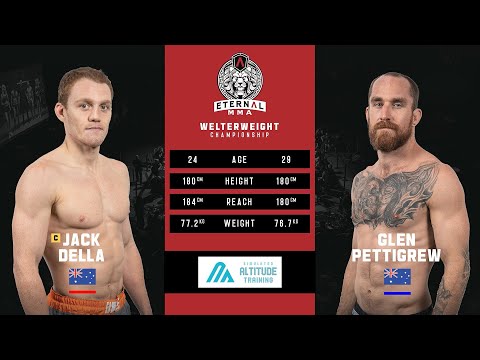 Jack Della Maddalena vs Glen Pettigrew fight footage