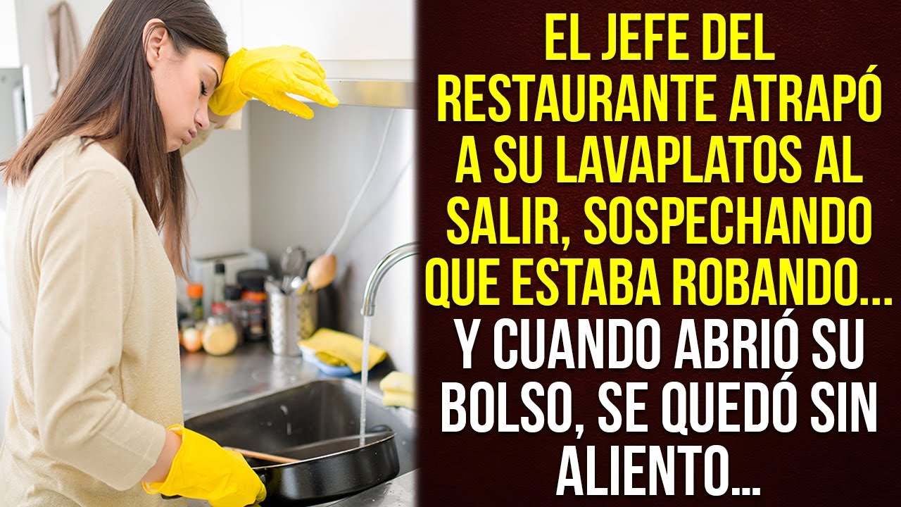 El jefe del restaurante atrapó a su lavaplatos al salir, sospechando que había cometido un robo …