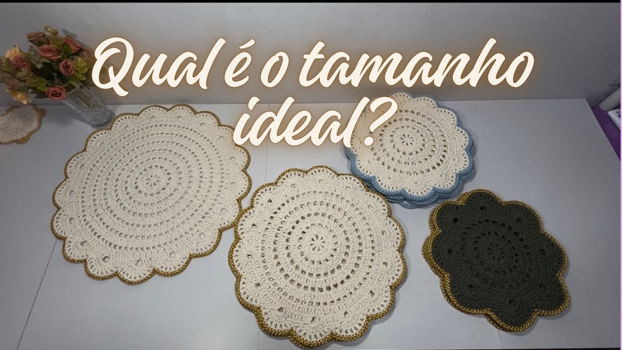 🚨Qual o tamanho ideal para o Sousplat?/ vendas na Shopee/ vlog de crochê 