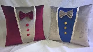 طريقة خياطة  مخدة على شكل كوستيم او بذلة----Method of sewing a pillow in the form of Kostim or suit