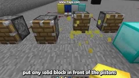 Minecraft: Easy Button Combination Lock [Tutorial] with Pistons!