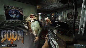 Doom 3 BFG [Hi def, Immersive HD] - Mars City after hell breaks loose | 4K/60