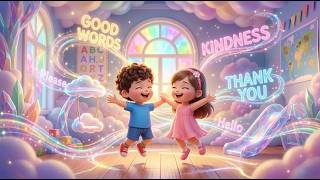 Good Words Song for Kids 😊 | Magic Words Song | Golden Jini Kids Song