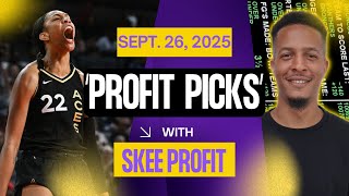 WNBA Playoffs, NFL Week 4 & CFB Week 5 Predictions | Aces vs Fever Picks | Profit Picks 9/19