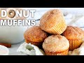 DONUT MUFFINS | Tastes **EXACTLY** Like a Cinnamon-Sugar Cake Donut!