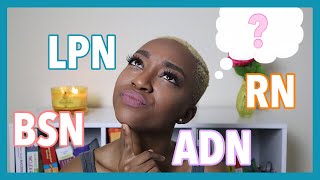 DIFFERENCE BETWEEN NURSING DEGREES | LPN, RN, ADN, BSN
