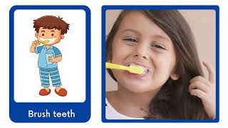 Flashcards For Daily Routines | #TinyGeniusTV l Kids Fun Learning Video