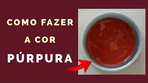 Como fazer a cor rosa púrpura?
