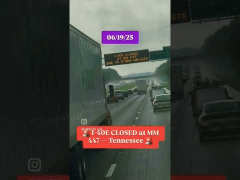 🚨 I-40E CLOSED