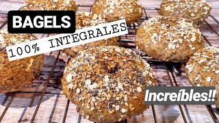 BAGELS 100% INTEGRALES‼️Increíbles!! Receta SALUDABLE - YouTube