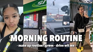 My 6am REAL High School Morning Routine (makeup routine + drive with me ) ✩ || AYEitsMaya