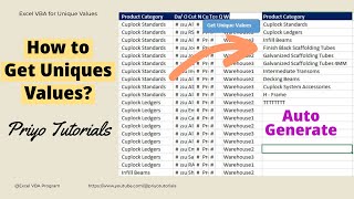 how to get unique values in excel vba, find unique values in excel how to get unique values in excel vba, find unique values in excel