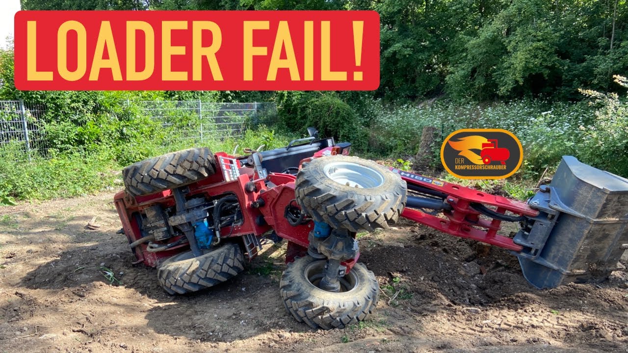Mein Heracles H180 Radlader ist umgekippt, und was mache ich jetzt?  Wheel Loader Down!