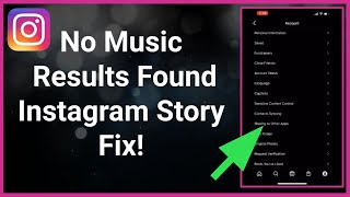 How To Fix No Music Results Found In Instagram Story