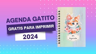 DIY agenda 2024 para imprimir gratis