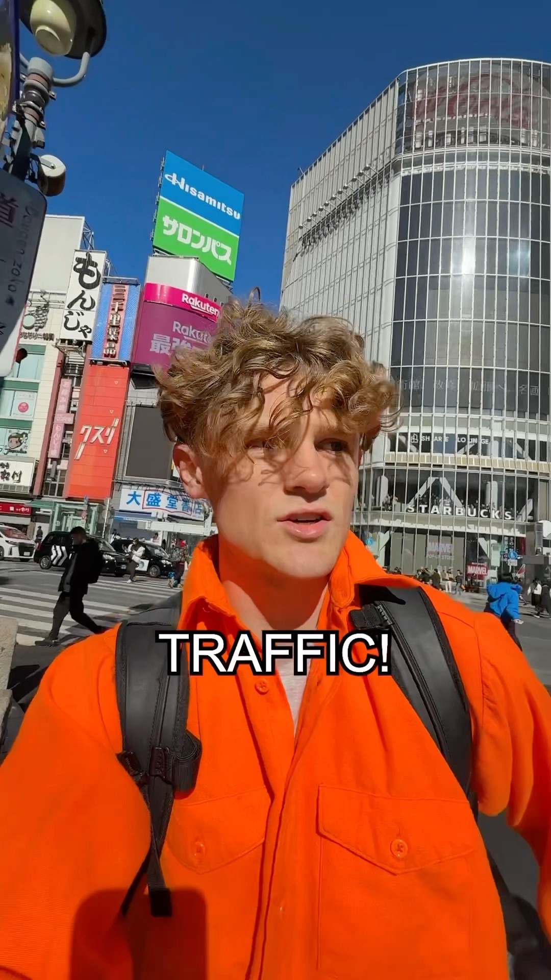 Racing the crosswalk traffic light