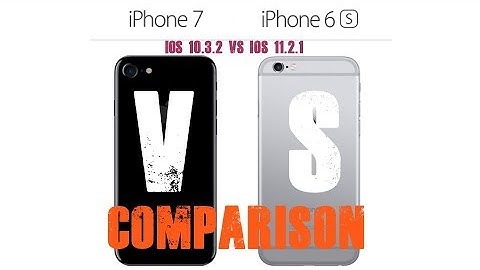 iOS 11.2.1 VS iOS 10.3.2 - iPhone 7 VS iPhone 6S (Who is Faster?) Shocking!!! #ios 11 VS #ios 10