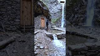 Building a Stone Pool Beside My Hidden Waterfall Cave Shelter #46