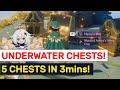 GET 5 Chests In 3 Mins! Underwater Chests Locations! | Genshin Impact