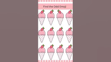 Emoji Challenge: Find The Odd One Out  #shorts#emojiquiz #spotoddoneout#findthedifference#quiz