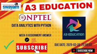 NPTEL Data Analytics with Python Week 9 Assignment Answers Solution Quiz | 2025 - Jan