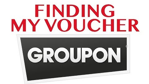 Locating your Groupon voucher (apple device)