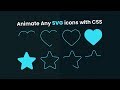 Animate Any SVG icons with CSS Only | SVG Stroke Animation With Html CSS