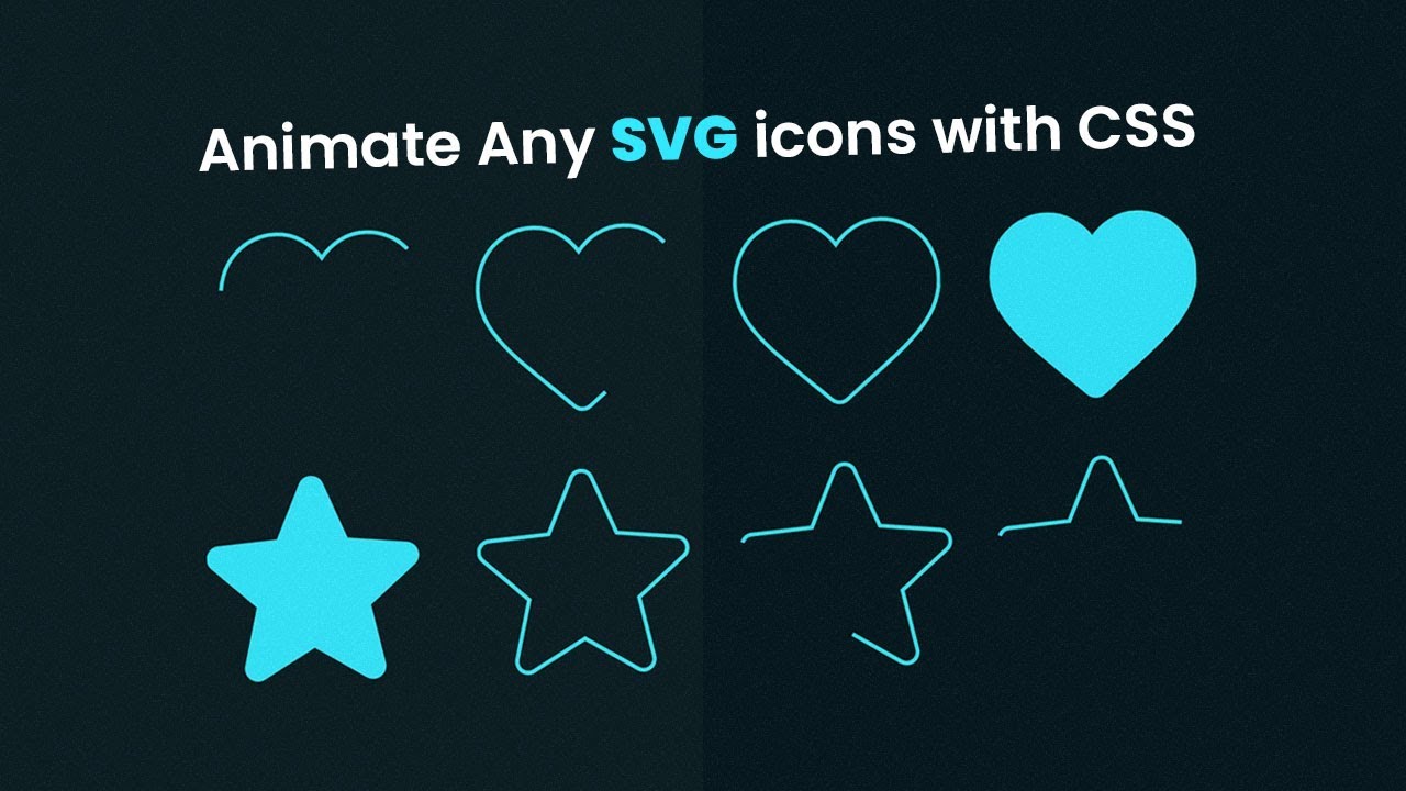 Animate Any SVG icons with CSS Only | SVG Stroke Animation With Html CSS -  YouTube