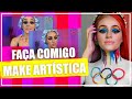 APRENDA A FAZER A MAKE ARTÍSTICA : ANÉIS OLÍMPICOS