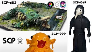 Como Hacer los OBJETOS SCP (SCP-682, SCP-999, SCP-049) de Plastilina | PlastiVerse X Moxxka