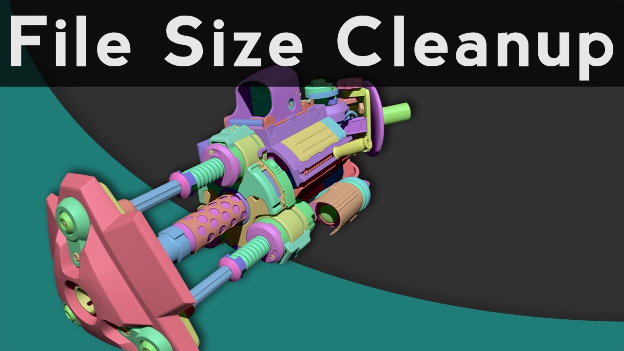 how to reduce file size in zbrush