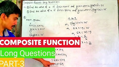 Composite function Part-3 || Long Questions|| Class 10